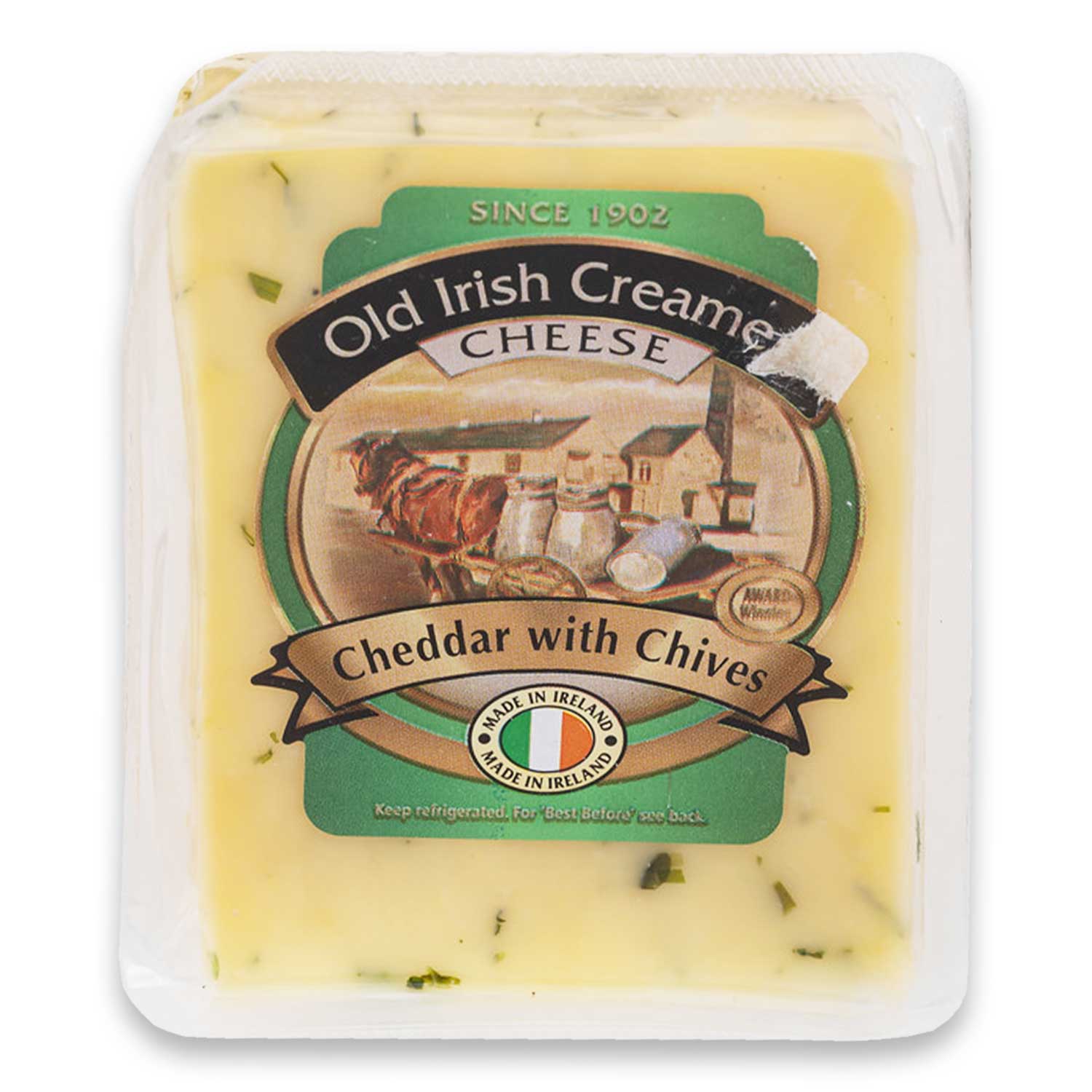 Cheese Cheddar With Chives 200g Old Irish Creamery